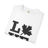 Faith Culture - LOVE Maple Leaf Unisex T-Shirt – White | Canada-Inspired Minimalist Tee