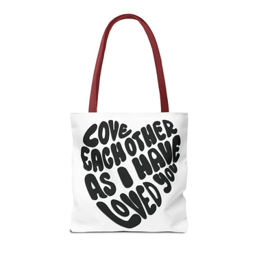 Faith Culture - Serve One Another in Love Christian Tote Bag - Galatians 5:13 Bible Verse