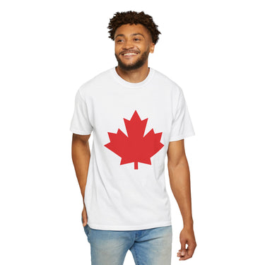 Faith Culture - Classic Red Maple Leaf Unisex T-Shirt – White | Canada Day Essential Tee