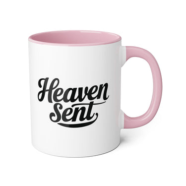 Faith Culture - Heaven Sent - Christian Accent Coffee Mug, 11oz Pink 11oz