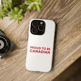 Faith Culture – Proud to Be Canadian Phone Case | Minimalist Canada Day Accessory for All Phones
