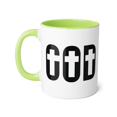 Faith Culture - GOD of the Cross - Christian Accent Coffee Mug, 11oz