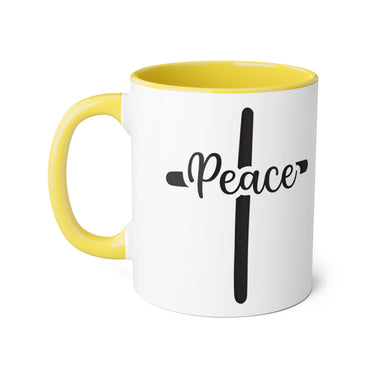 Faith Culture - Peace in Christ - Christian Accent Coffee Mug, 11oz
