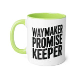 Faith Culture - Waymaker Promise Keeper - Christian Accent Coffee Mug, 11oz