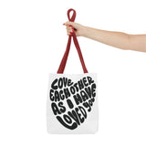 Faith Culture - Serve One Another in Love Christian Tote Bag - Galatians 5:13 Bible Verse