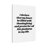 Faith Culture β Thanksgiving Praise Wall Art Matte Poster β Christian Gratitude Home Decor 24" x 32" (Vertical) 1.25"