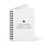 Faith Culture – True North Patriot Love Spiral Journal | Minimalist Canadian Notebook