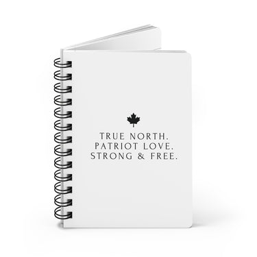 Faith Culture – True North Patriot Love Spiral Journal | Minimalist Canadian Notebook