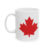 Faith Culture – Red Maple Leaf Mug – 11oz & 15oz | Canadian Pride Coffee Cup