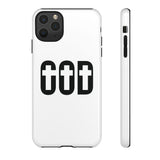 Faith Culture – GOD with Crosses Christian Tough Phone Case iPhone 11 Pro Max Glossy