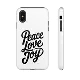 Faith Culture – Peace Love Joy Christian Tough Phone Case iPhone X Glossy