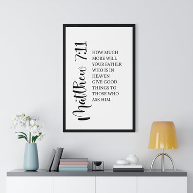 Faith Culture - Matthew 7:11 Christian Scripture Wall Art Good Gifts from the Father