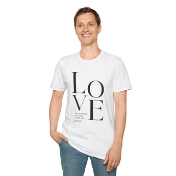 Love One Another John 13:34 Christian Unisex Softstyle T-Shirt