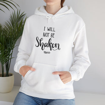 I Will Not Be Shaken  Psalm 16:8  Christian Unisex Heavy Blend™ Hooded Sweatshirt