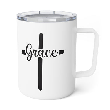 Faith Culture – Grace Cross – Christian Coffee and Tea Mug, 10oz 10oz White