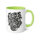 Faith Culture - Jesus Christ Is My Strength - Christian Accent Coffee Mug, 11oz