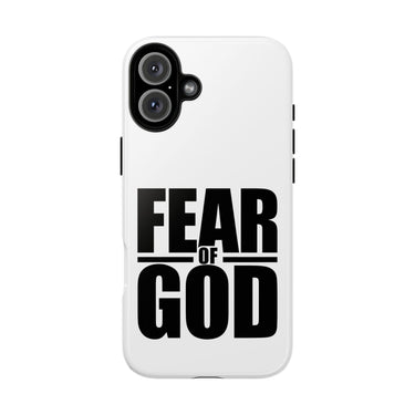Faith Culture – Fear of God Christian Tough Phone Case iPhone 16 Plus Glossy