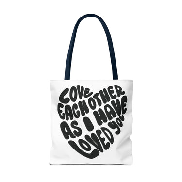Faith Culture - Serve One Another in Love Christian Tote Bag - Galatians 5:13 Bible Verse