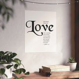 Faith Culture - See What Kind of Love Christian Poster 1 John 3:1 Scripture Wall Art