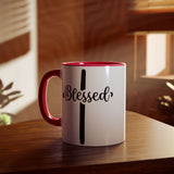 Faith Culture - Blessed at the Cross - Christian Accent Coffee Mug, 11oz