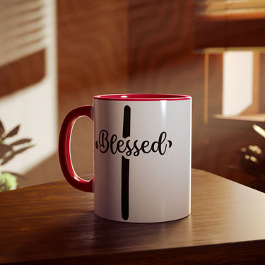 Faith Culture - Blessed at the Cross - Christian Accent Coffee Mug, 11oz