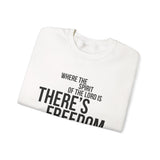 Where the Spirit Is There’s Freedom Christian Sweatshirt | 2 Corinthians 3:17 Scripture Apparel