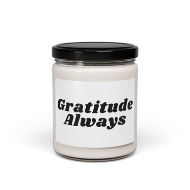Faith Culture - Gratitude Always Soy Candle Thanksgiving Gift Christian Home Décor 9oz Apple Harvest 9oz