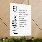 Faith Culture - Matthew 7:11 Christian Poster God Gives Good Things Scripture Wall Art