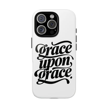 Faith Culture – Grace Upon Grace Christian Tough Phone Case iPhone 16 Pro Glossy