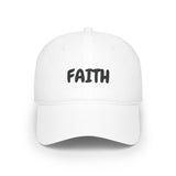 Faith Culture – FAITH Christian Baseball Cap | Bold Simplicity, Everyday Witness White One size