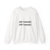 Faith Culture β O Canada Maple Circle Crewneck Sweatshirt β White | Anthem-Inspired Pullover