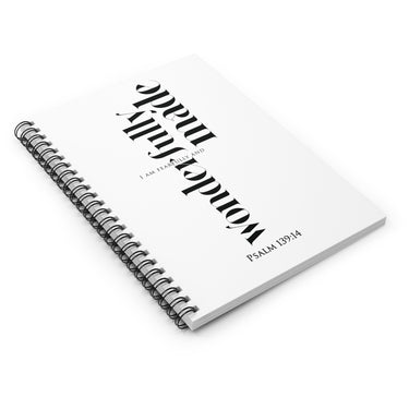 Faith Culture – Fearfully and Wonderfully Made – Psalm 139:14 Christian Spiral Notebook, Ruled Line