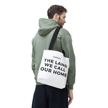 Faith Culture β The Land We Call Our Home Tote Bag | Sentimental Canadian Heritage Carryall