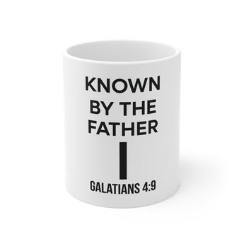 Faith Culture - Known by the Father Christian Mug - Galatians 4:9 | Father’s Day Scripture Mug