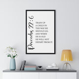 Faith Culture - Proverbs 22:6 Christian Scripture Wall Art Train Up a Child