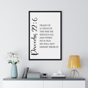 Faith Culture - Proverbs 22:6 Christian Scripture Wall Art Train Up a Child
