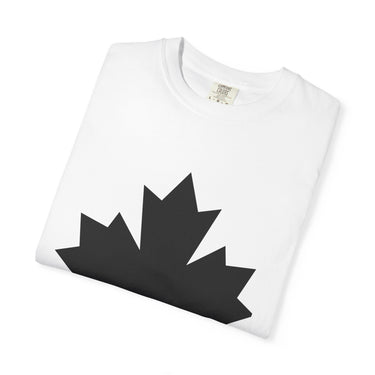 Faith Culture - Bold Black Maple Leaf Unisex T-Shirt β White | Minimalist Canadian Pride Tee