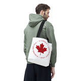 Faith Culture β O Canada Anthem Circle Tote Bag | Patriotic Maple Leaf Everyday Carryall