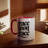 Faith Culture - Grace Upon Grace - Christian Accent Coffee Mug, 11oz