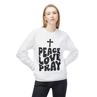 Faith Culture - Peace Love Pray Christian Sweatshirt | Inspiring Faith and Everyday Comfort