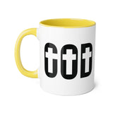 Faith Culture - GOD of the Cross - Christian Accent Coffee Mug, 11oz