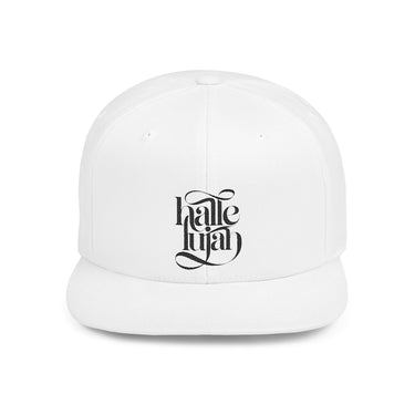 Faith Culture - Hallelujah - Christian Snapback Hat, Flat Bill Cap for Men and Women One size White