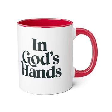 Faith Culture - In God’s Hands - Christian Accent Coffee Mug, 11oz