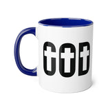Faith Culture - GOD of the Cross - Christian Accent Coffee Mug, 11oz