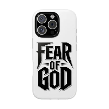 Faith Culture – Fear of God Christian Tough Phone Case iPhone 16 Pro Glossy