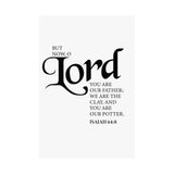 Faith Culture - Lord You Are Our Father Christian Poster Isaiah 64:8 Scripture Wall Art 24″ x 36″ Matte