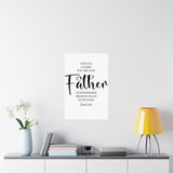 Faith Culture - Isaiah 63:16 Christian Poster You Are Our Father Scripture Wall Art