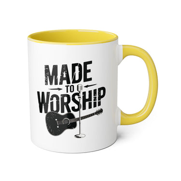 Faith Culture - Made to Worship - Christian Accent Coffee Mug, 11oz