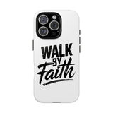 Faith Culture – Walk by Faith Christian Tough Phone Case iPhone 16 Pro Glossy