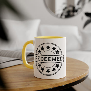Faith Culture - Redeemed - Christian Accent Coffee Mug, 11oz